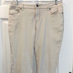 Westport, Size 14, Cream, Straight leg pants